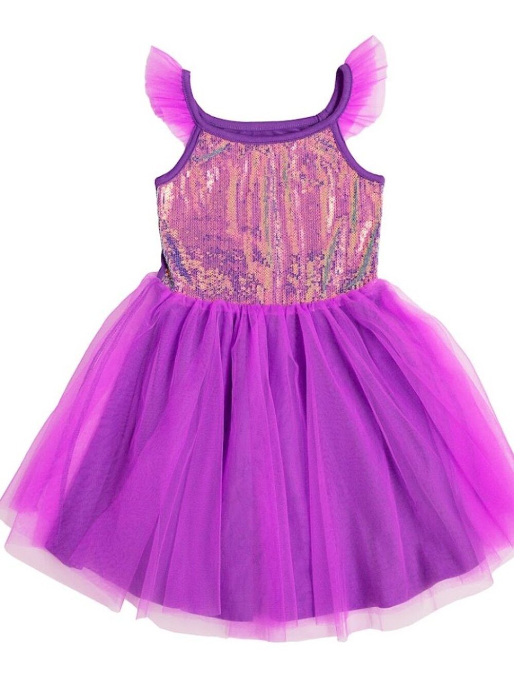 Mia NY Purple Tutu Sequin Dress